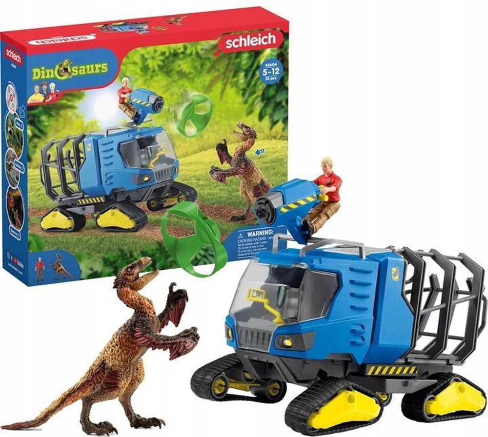 Фигурки Schleich Dinosaurus Вездеход для поиска динозавров - Гусеничная  машина 42604 купить в Москве | Доставка по России.