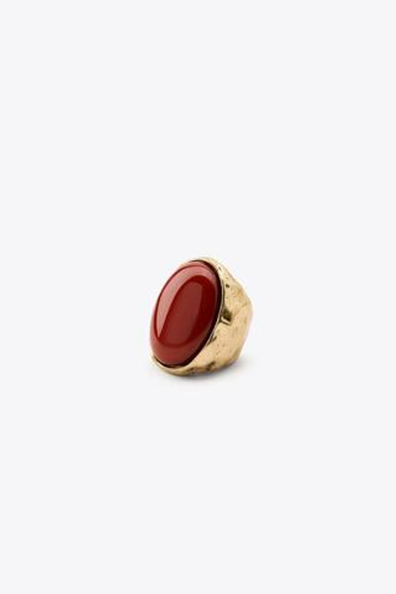 ZARA КОЛЬЦО С КАМНЕМ, ЗОЛОТИСТЫЙ