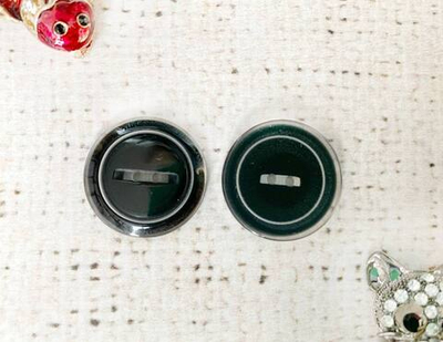 Пуговицы, d 2,5 см, чёрный