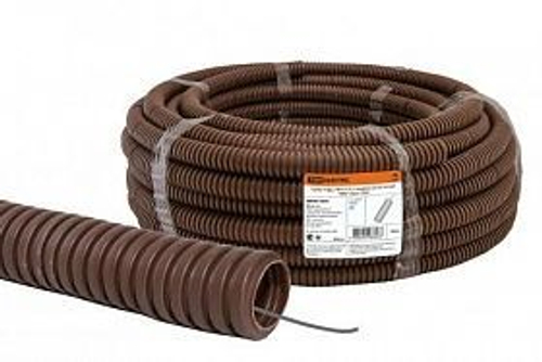 Труба гофр.ПВХ d 25 с зондом (25 м) легкая "ЭКО" (бук) TDM