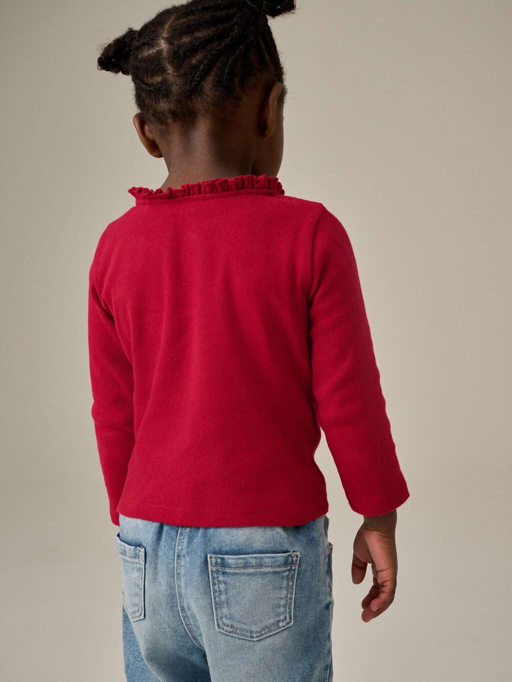 Лонгслив для девочки Next B89-324, Красный