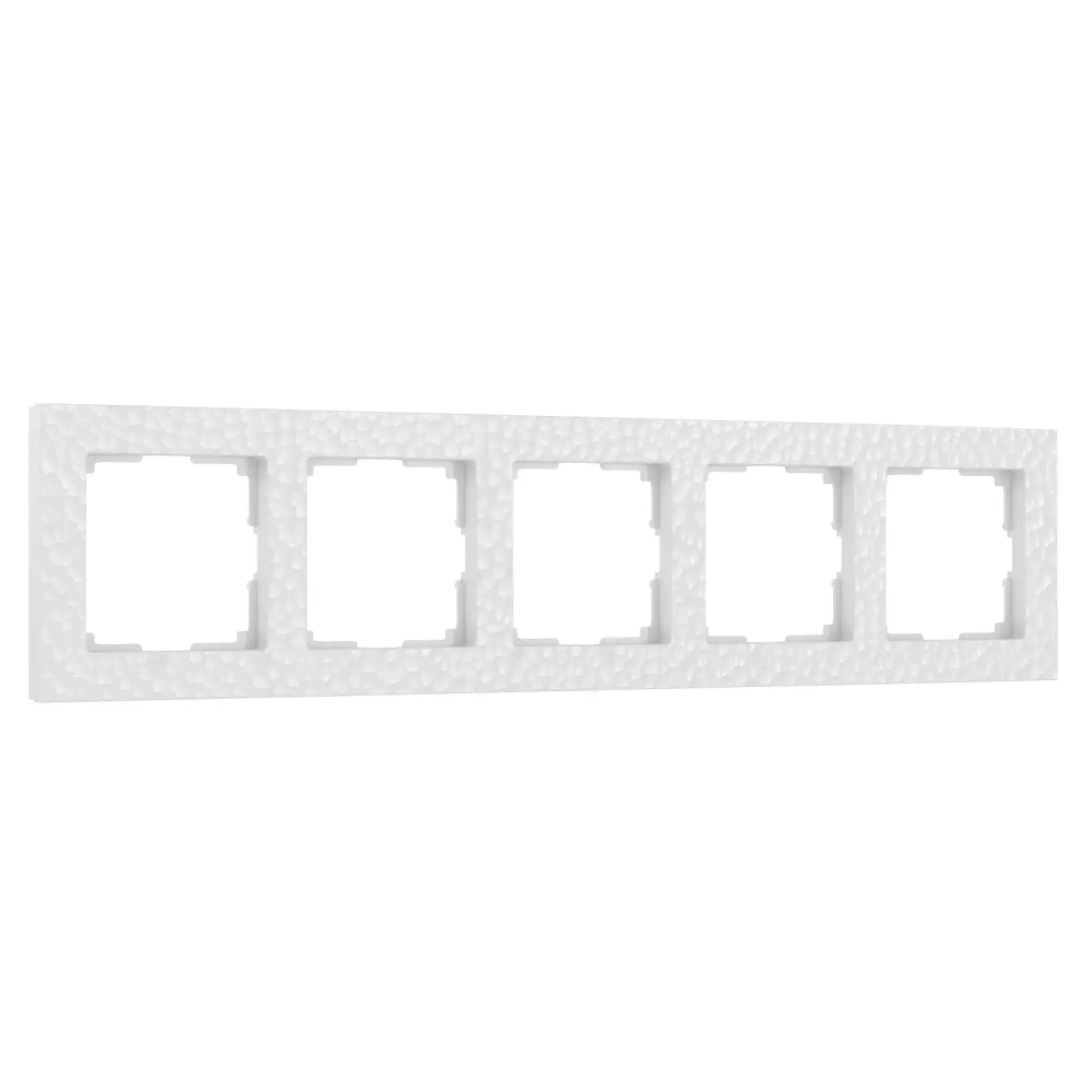 Рамка на 5 постов Hammer (белый) W0052401