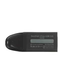 SanDisk USB Drive 64Gb CZ48 Ultra SDCZ48-064G-U46 {USB3.0, Black}