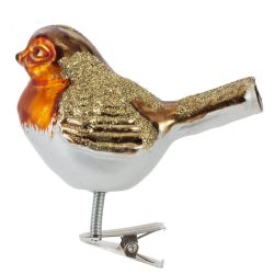 GAEM Украшение новогоднее на прищепке "Птичка", L8 W5 H8 см, 4в.