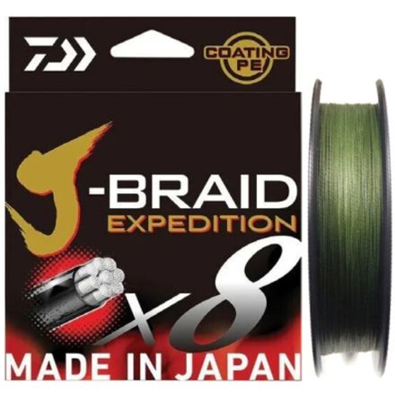 Леска J-BRAID EXPEDITION×8E 0.20mm-150m DARK GREEN