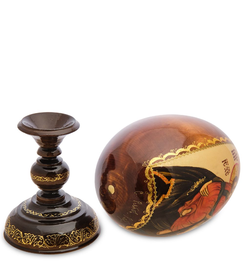 Народные промыслы ИКО- 4 Яйцо-икона «Владимирская Божья Матерь» Борисова А.