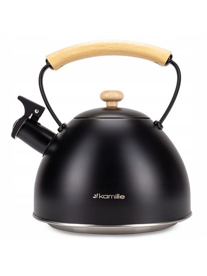 Чайник 2,5 л. из нержавеющей стали со свистком Kamille KM 0856