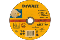 Круг отрезной по металлу INDUSTRIAL, 180х1.6х22 мм DEWALT DT42380Z