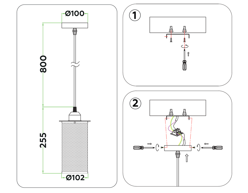 Ambrella Подвесной светильник в стиле лофт Loft TR8162