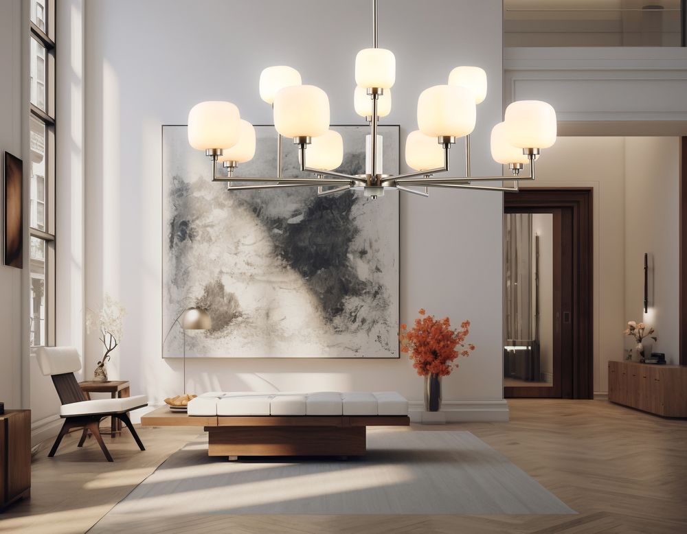 Ambrella Люстра на штанге с мрамором Ceramo Modern LH53005