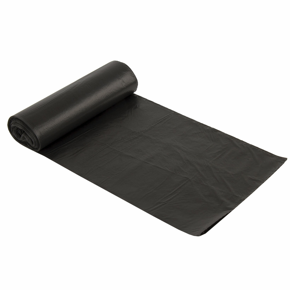Мешки для мусора 120 л, черные, в рулоне 10 шт., прочные, ПНД 18 мкм, 70×110 см, LAIMA, 4 упаковки.