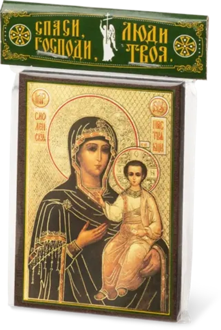 Икона БМ "Смоленская" 6х9 на МДФ-6