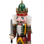 Фигурка декоративная дерево, Щелкунчик 3, 30 см, на подставке, AI-0807018