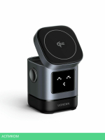 Беспроводное зарядное устройство Ugreen W709 Gray (45775)