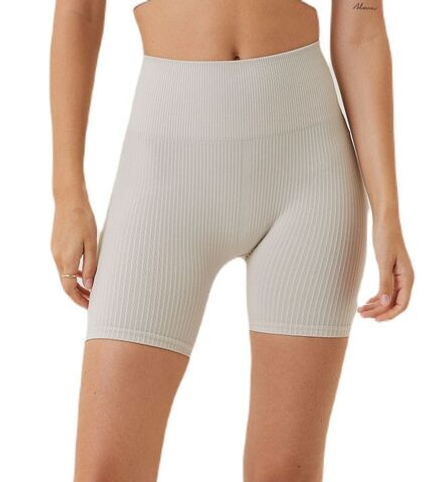 Женские Шорты теннисные Björn Borg Stockholm Seamless Rib Shorts - серый