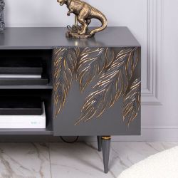 Тумба под ТВ Тропик 155см Классик Серый Голд