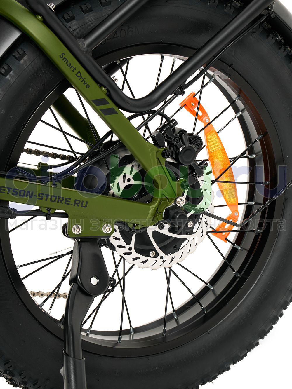 Электровелосипед Jetson GRIZZLY 1200w (48v15ah) - Зелёный фото №20
