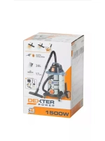 Dexter Строительный пылесос 30 л, 1500 Вт