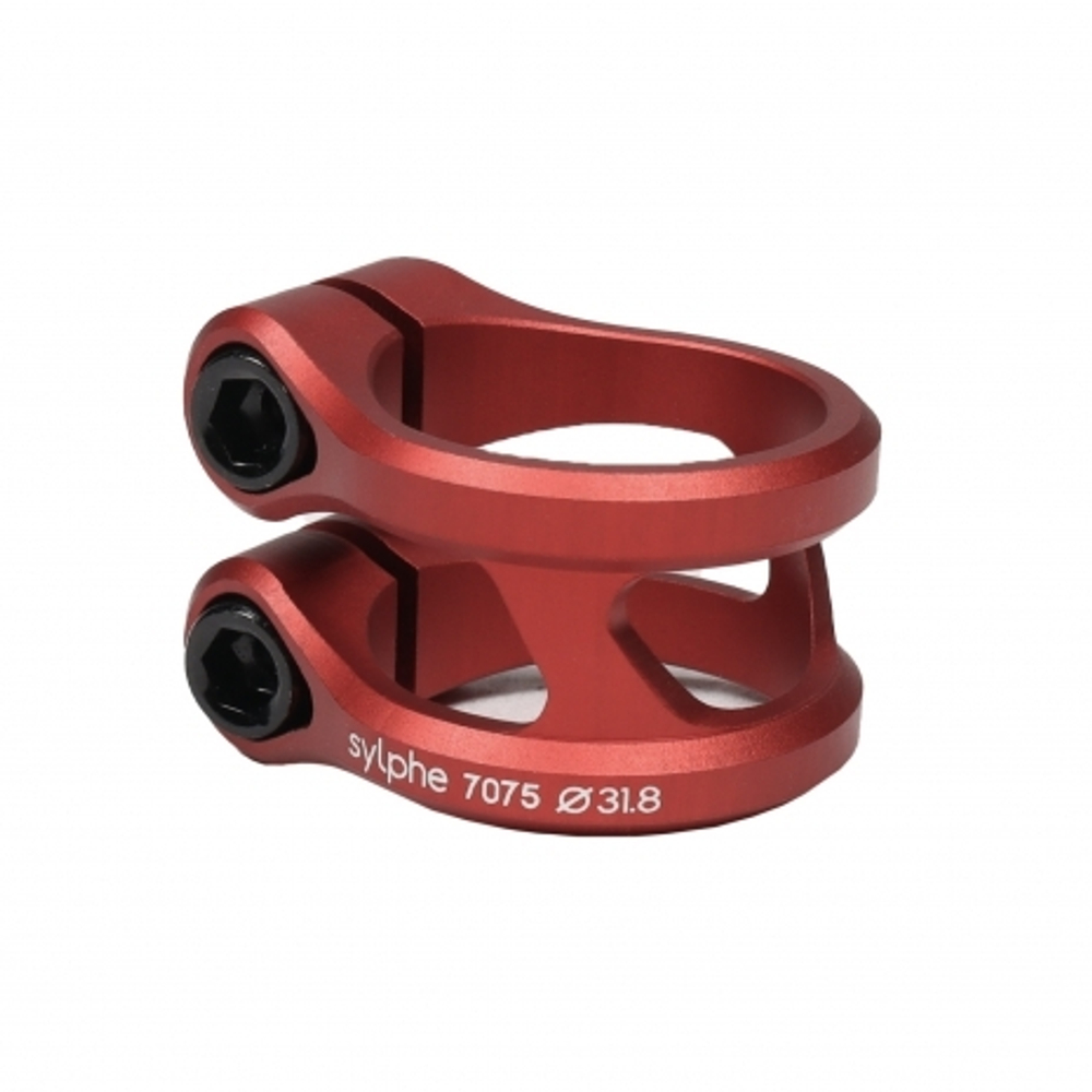 Зажим Ethic sylphe double clamp 31.8 red