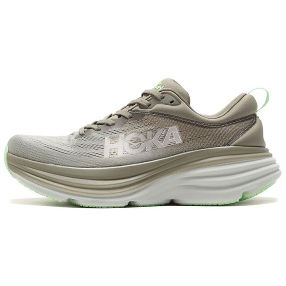 HOKA ONE ONE Bondi 8 Бежевые кроссовки Низки Оливковый Туманный/MERCURY Мужские