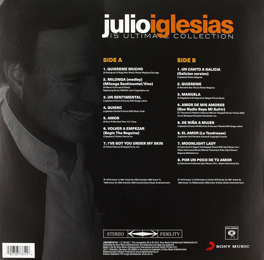 Julio Iglesias / His Ultimate Collection (Exclusive In Russia)(LP)