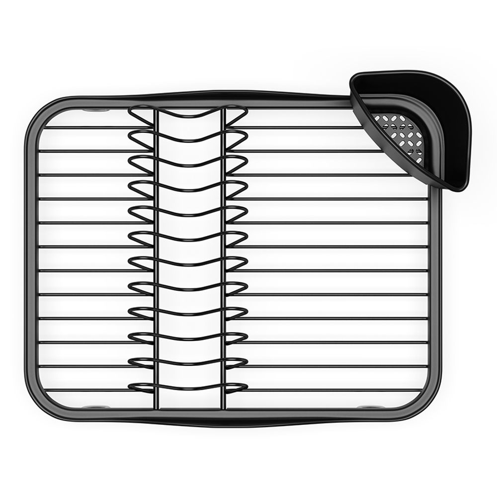 Сушилка для посуды Sinkin, 28х14х35,5 см, черная