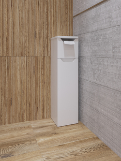 Тумба в туалет DIWO Суздаль 20x77x20 с держателем туалетной бумаги, белая