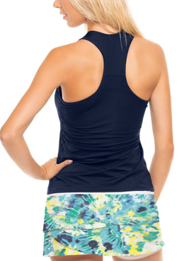 Женский топ теннисный Lucky in Love Core V-Neck Tank w/Bra Women - midnight