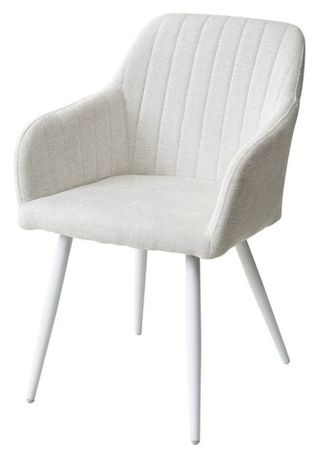 Стул-кресло BRANDY WZ2042-18 белая галька/ белый каркас,
