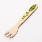 4298750 Вилка для кормления, бамбук, цвет и рисунок  МИКС