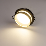 Citilux Hardy CL002D14 Встраиваемый светильник Чёрный+Золото