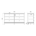 Комод CRYSTAL CR005