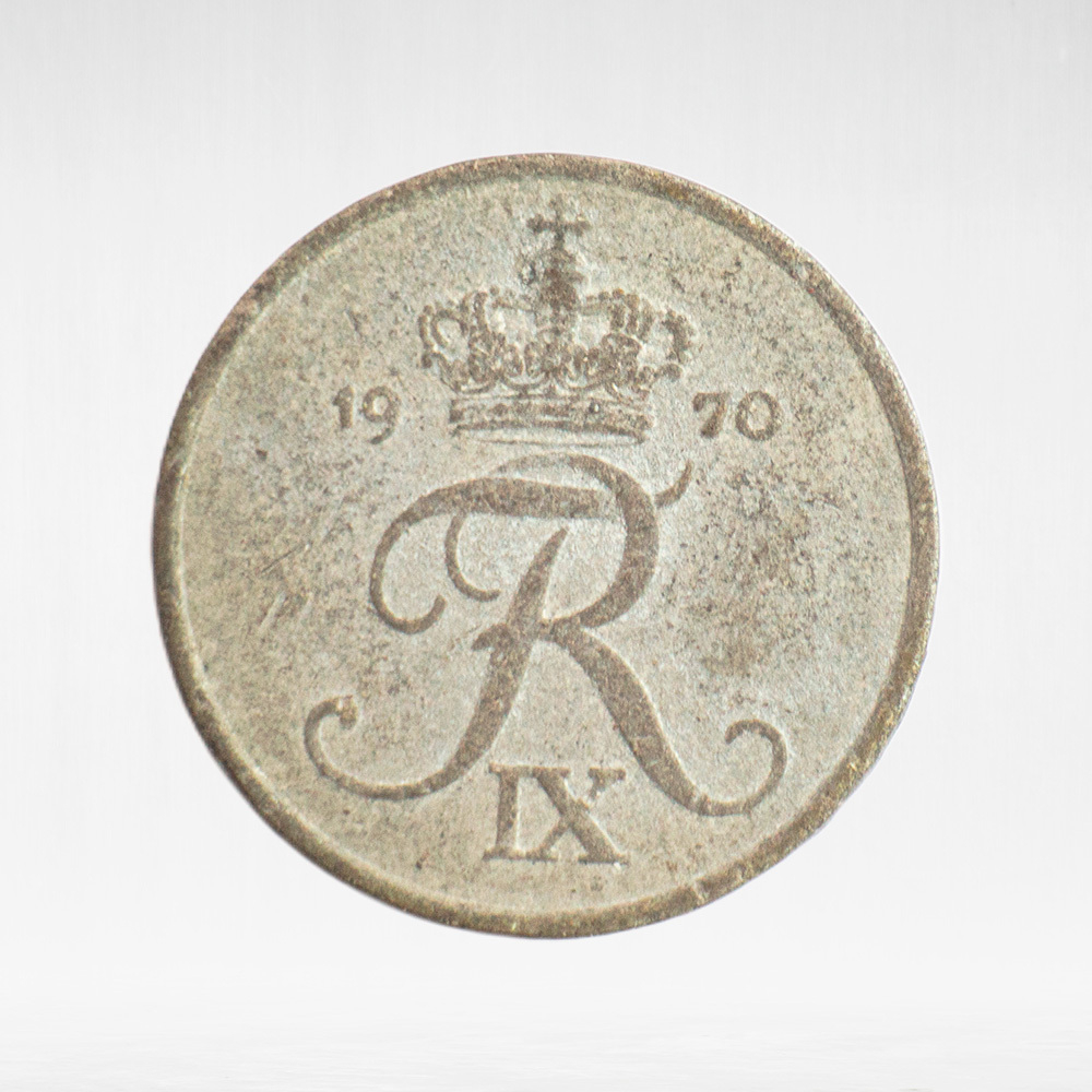 Denmark, 1 Øre - Frederik IX, 1970, VF