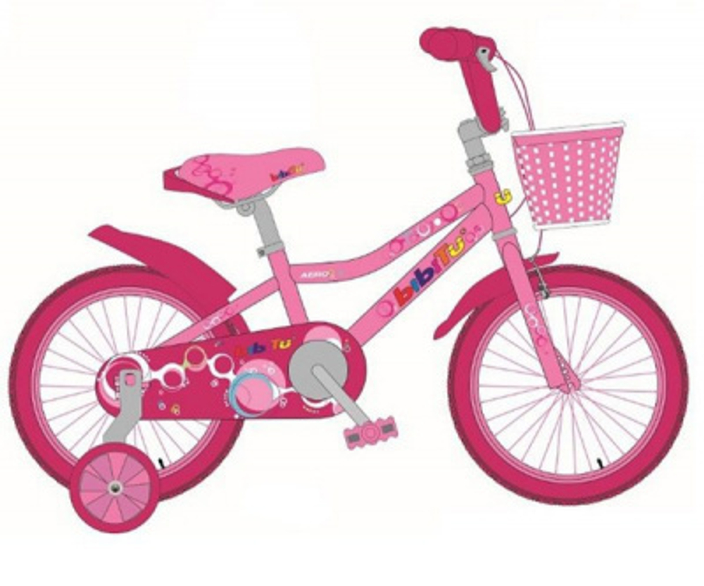 Велосипед 16" BIBITU AERO, Розовый