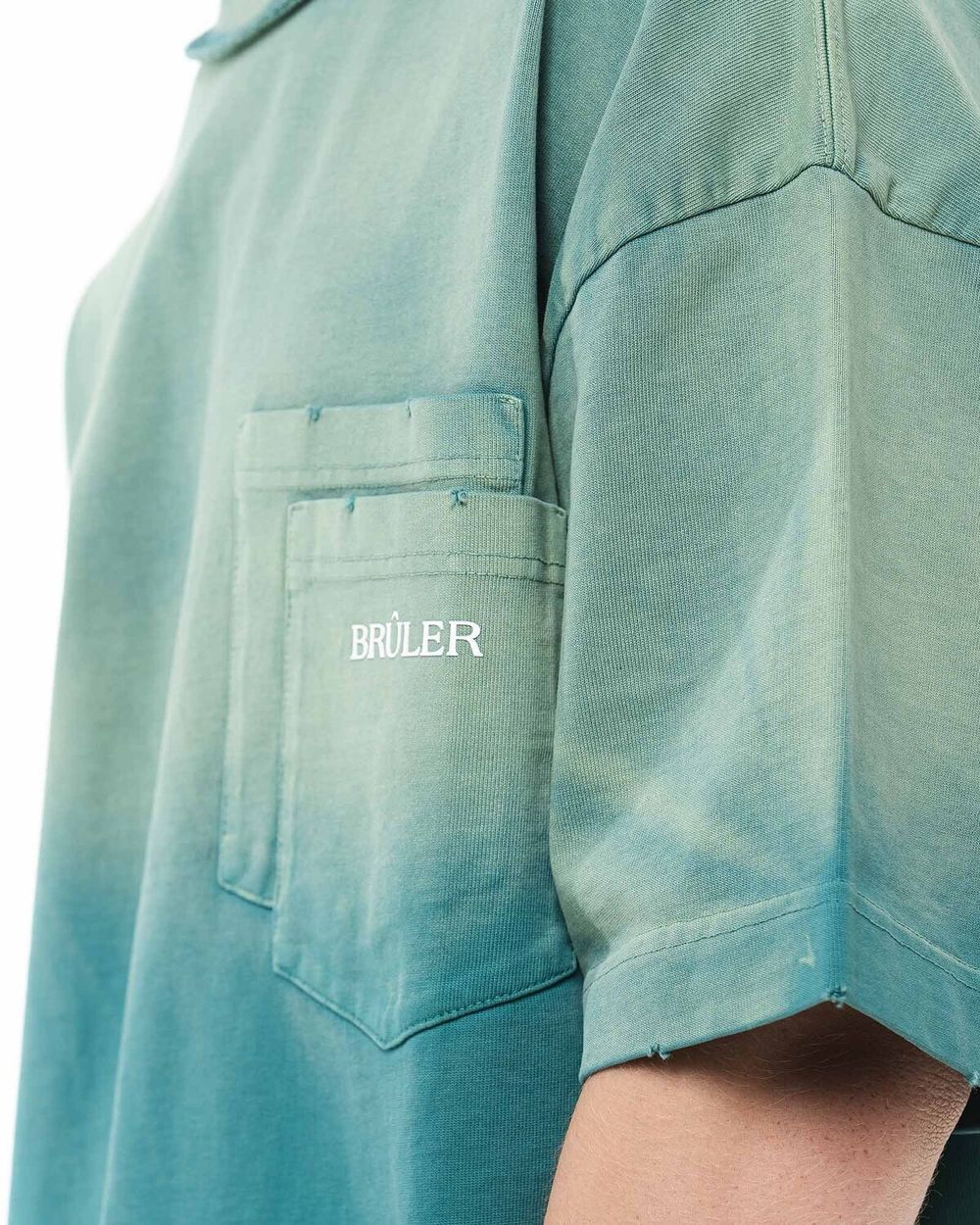 Футболка Bruler d'Amour Degrade Effect зеленая