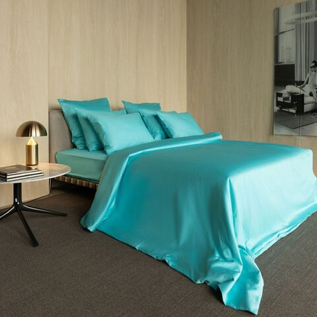 Комплект постельного белья Евро Mollen светло-бирюзовый