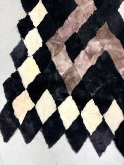 Покрывало меховое ковер из шкуры овчины