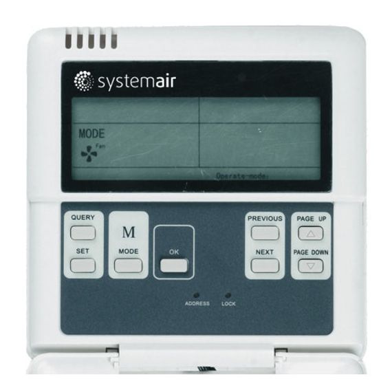 Проводной пульт SYSCONTROL WC 12 для полупромышленной серии кондиционеров Systemair