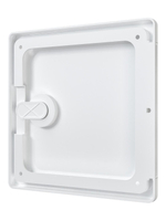 Люк ревизионный ЛТП накладной ручка-задвижка 150х150 пластик EVECS