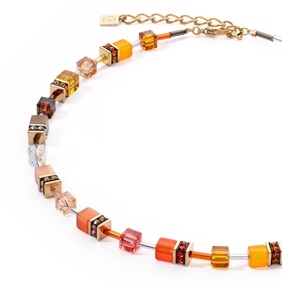 Колье Coeur de Lion Orange-Brown 2838/10-0211