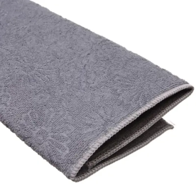 Коврик для сушки посуды 38*50см «Ромашки» серый