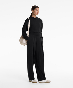 Oysho Толстовка с капюшоном из мягкого модала, черный