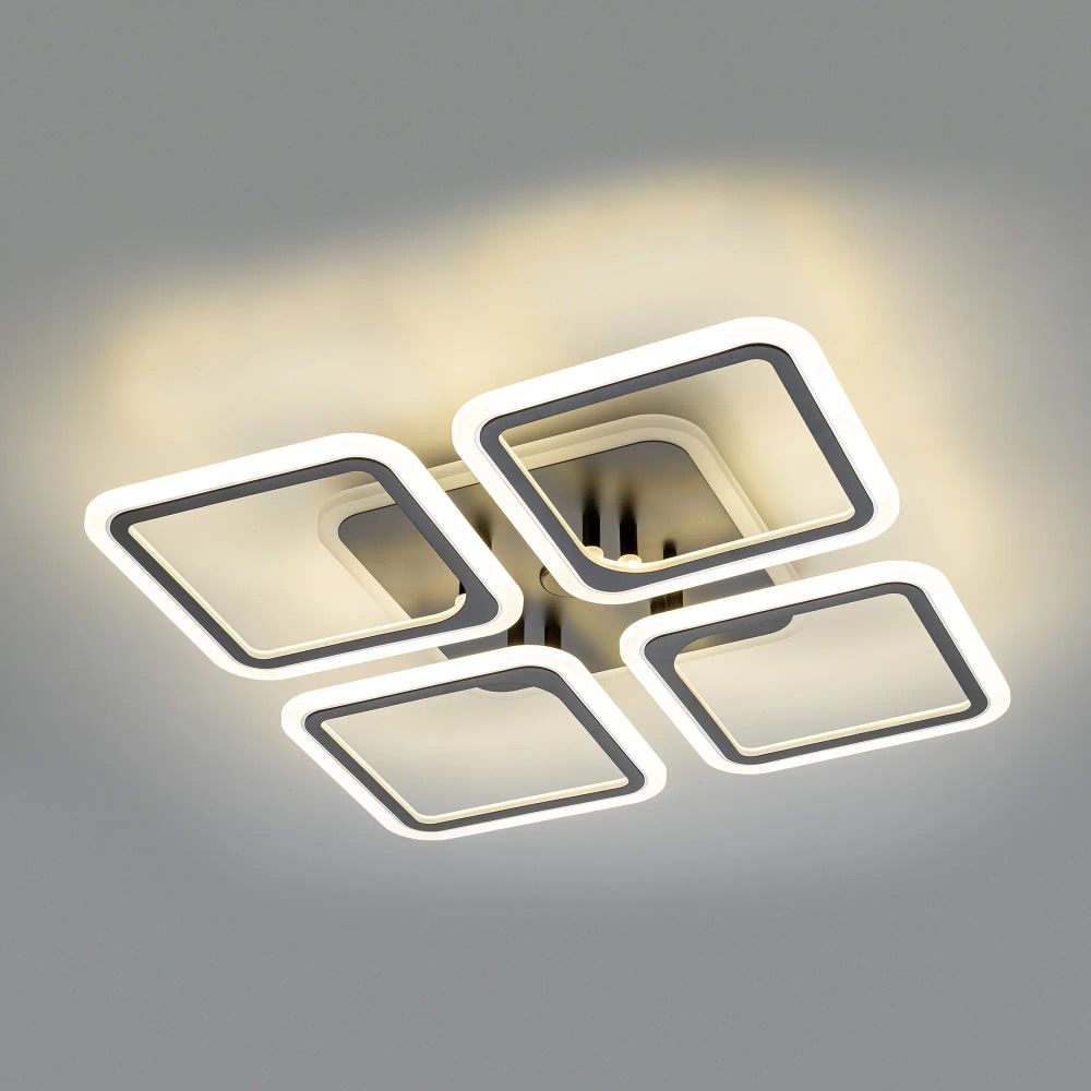 Citilux Марсель Смарт CL232A145E RGB Умная люстра Чёрная