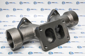 Коллектор выпускной FAW J6 (средняя часть) под наклоном 1008042DM01-074A