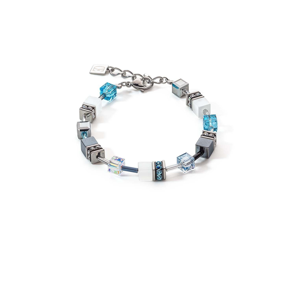 Комплект Coeur de Lion часы и браслет Light Blue-Mother of pearl 7630/53-0753 цвет голубой, серебряный