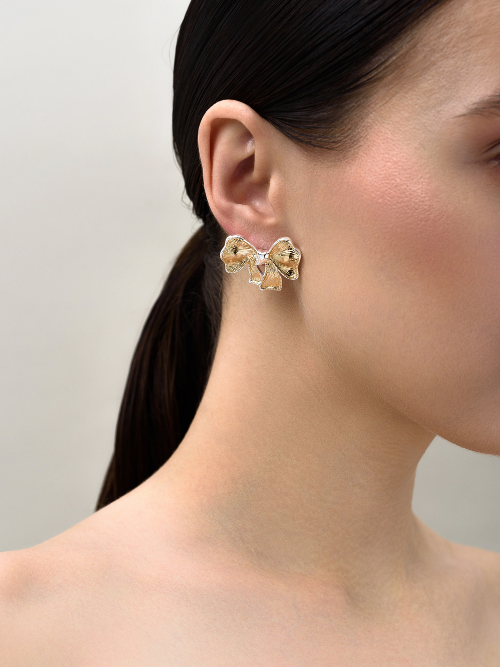 Серьги "Bow" Bicolor