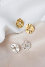 Серьги Атоллы мини с желтой позолотой