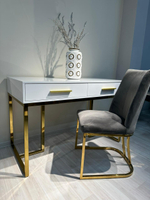 Стол-консоль Ist Casa Армада, 120х60х78 см, белый, золото