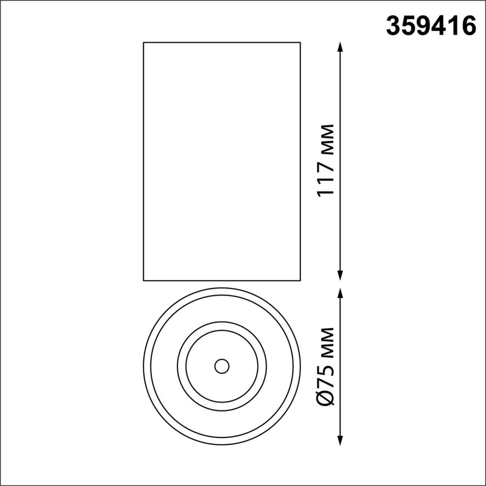 359416 OVER NT24 376 белый Светильник накладной влагозащищённый IP54 LED 10W 170-265V 3000К 830Лм RECTE