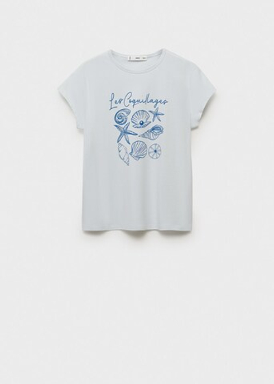 Хлопковая футболка с принтом